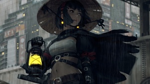 斗笠少女