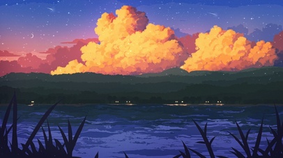 天空就是棉花糖