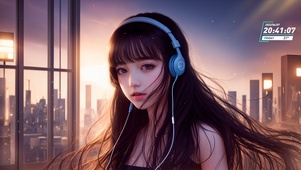 耳机女孩