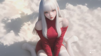 可爱的露肩装女孩