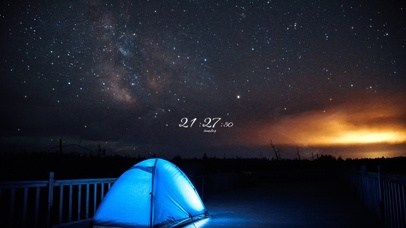 4K 唯美星空银河下露营