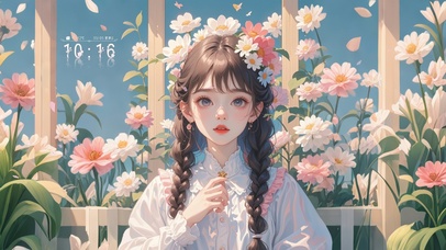 4K 清纯甜美女孩