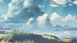 夏日海边的云