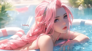 清纯水中阿狸	
