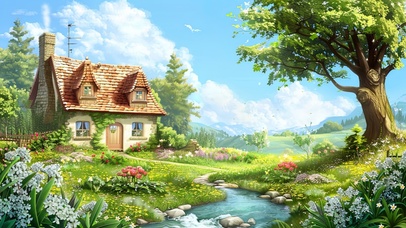 清新静谧郊外小屋