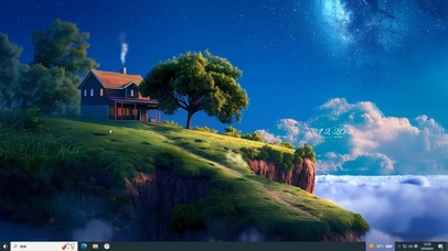 唯美星空下人家