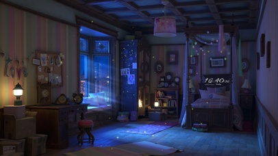 温馨夜晚的房间