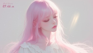 粉系可爱美女