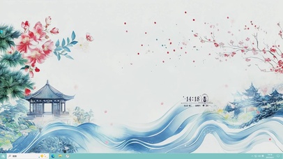 唯美AI清新插画-桌面主题