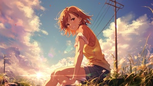 秋叶女孩