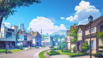 4K唯美治愈日系动漫街道