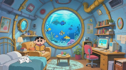 蜡笔小新和小白的海底之旅