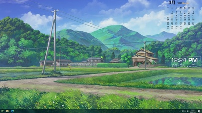 4k田野小路主题