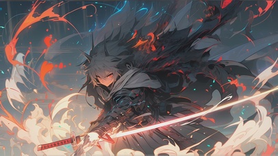 4K超燃插画少女