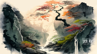 唯美 国风 山水