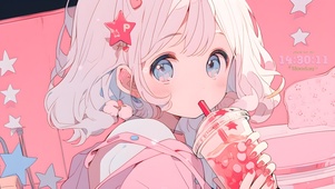 卡通可爱少女