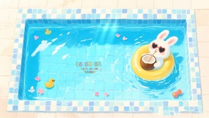 夏日悠闲小兔