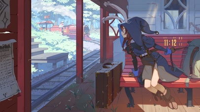 等车的魔法少女