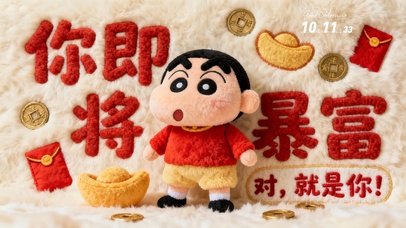 毛绒小新你即将暴富