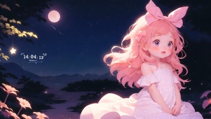 夜空星星女孩