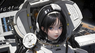 4k宇航员少女