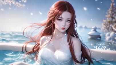 纯欲系水中少女