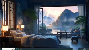 云雾缥缈的清晨