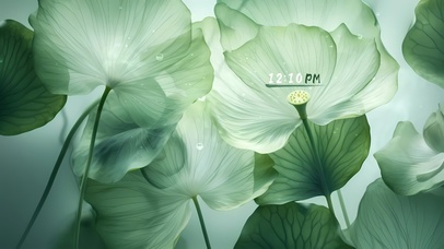 4K 雨莲（治愈护眼）	