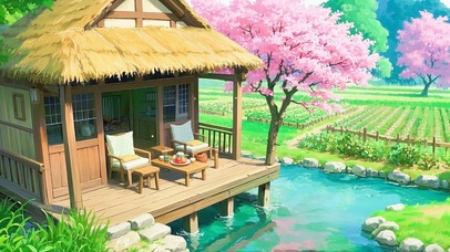 春日溪边赏樱小屋