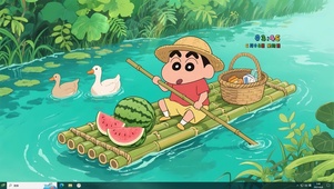 夏日竹筏小新