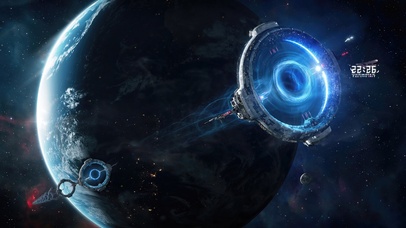 4k 炫酷宇宙太空站