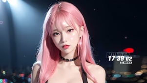 粉色治愈少女