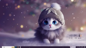 冬雪猫咪主题