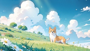 可爱的财犬