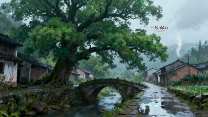 雨天的村落