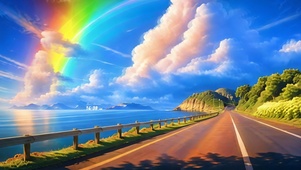 白云彩虹沿海
