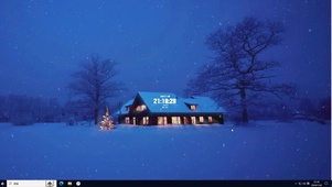 治愈冬日雪夜主题