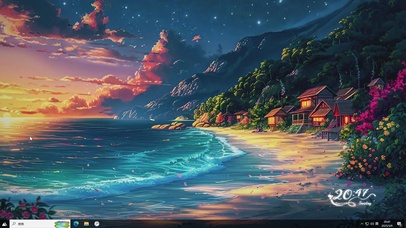 海边小镇-桌面主题
