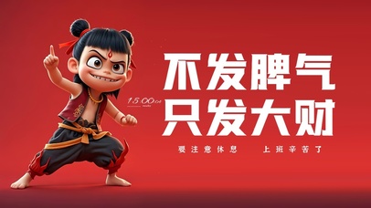 不发脾气 只发大财