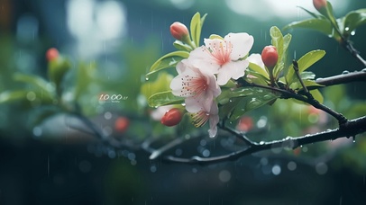 4K简约清新花朵护眼桌面