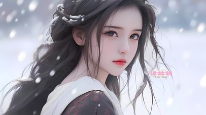 4k雪中女神