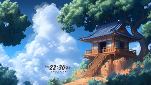 山崖上de小屋