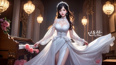 4K唯美婚纱女神