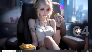 纯欲气质金发女孩