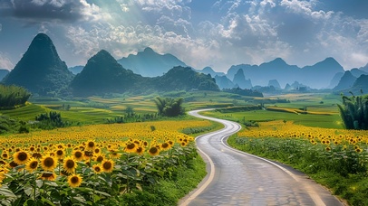 唯美治愈向日葵