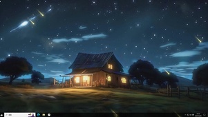 乡村夜景-桌面主题