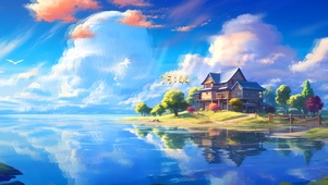 湖边小屋