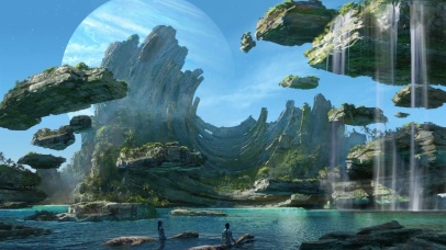 阿凡达 魔幻 风景 瀑布
