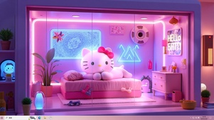 猫猫的赛博朋克房间