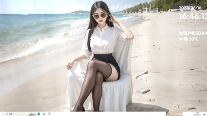 海边黑长直御姐  OL风